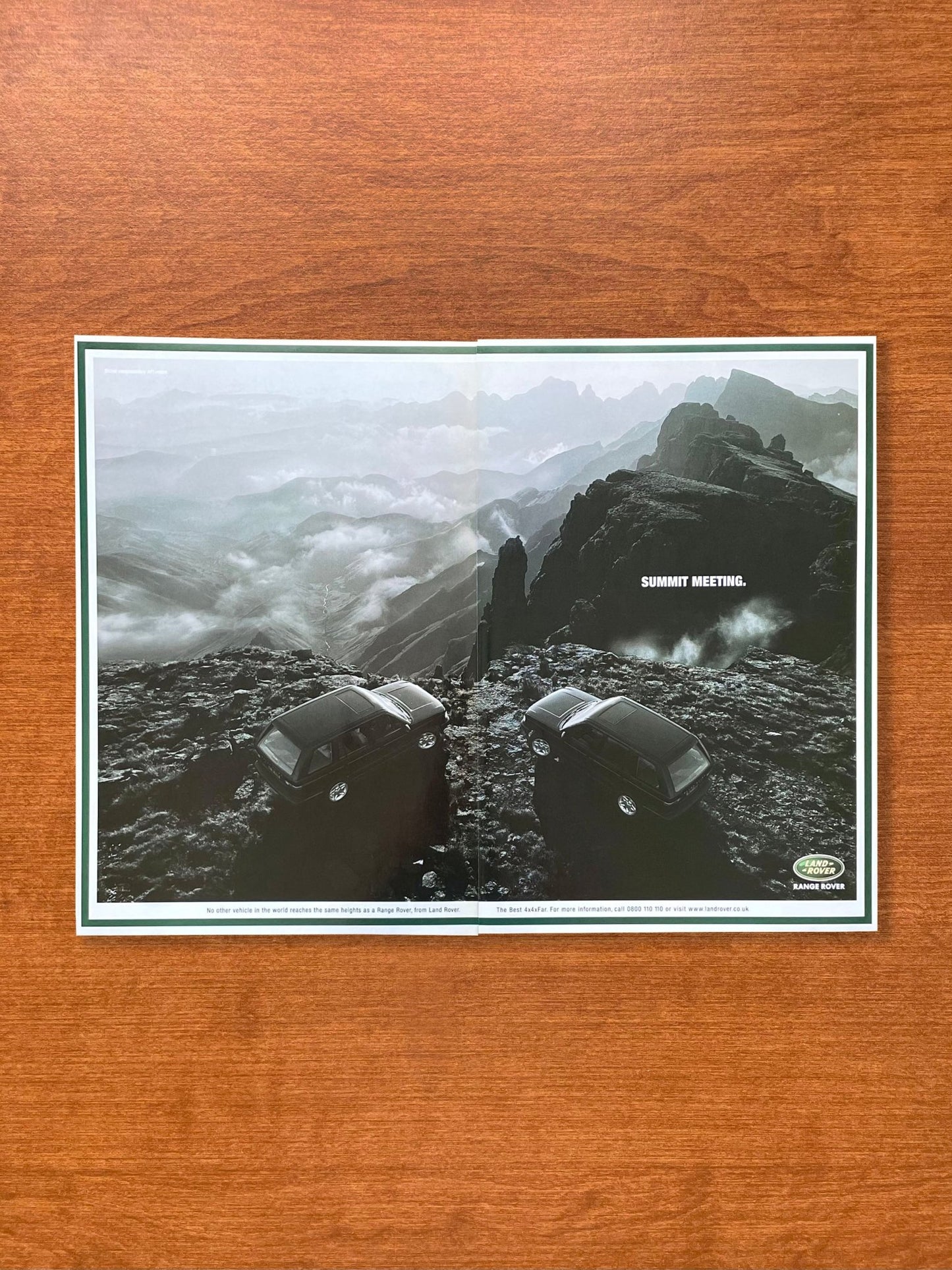 1998 Range Rover "Summit Meeting." Advertisement