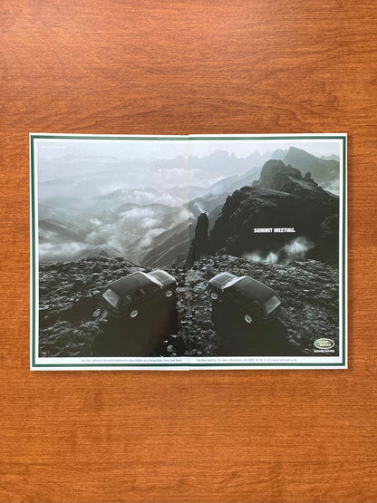 1998 Range Rover "Summit Meeting." Advertisement
