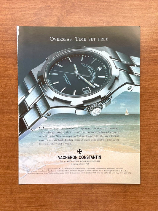 1998 Vacheron Constantin Overseas Advertisement