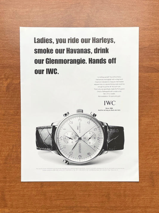 1999 IWC Portuguese Chrono - Rattrapante Ref. 3712 Advertisement