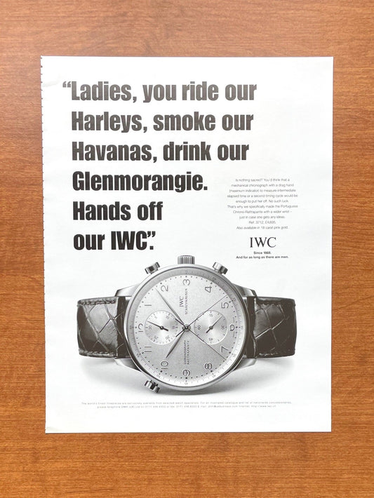 1999 IWC Portuguese Split Seconds Ref. 3712 Advertisement