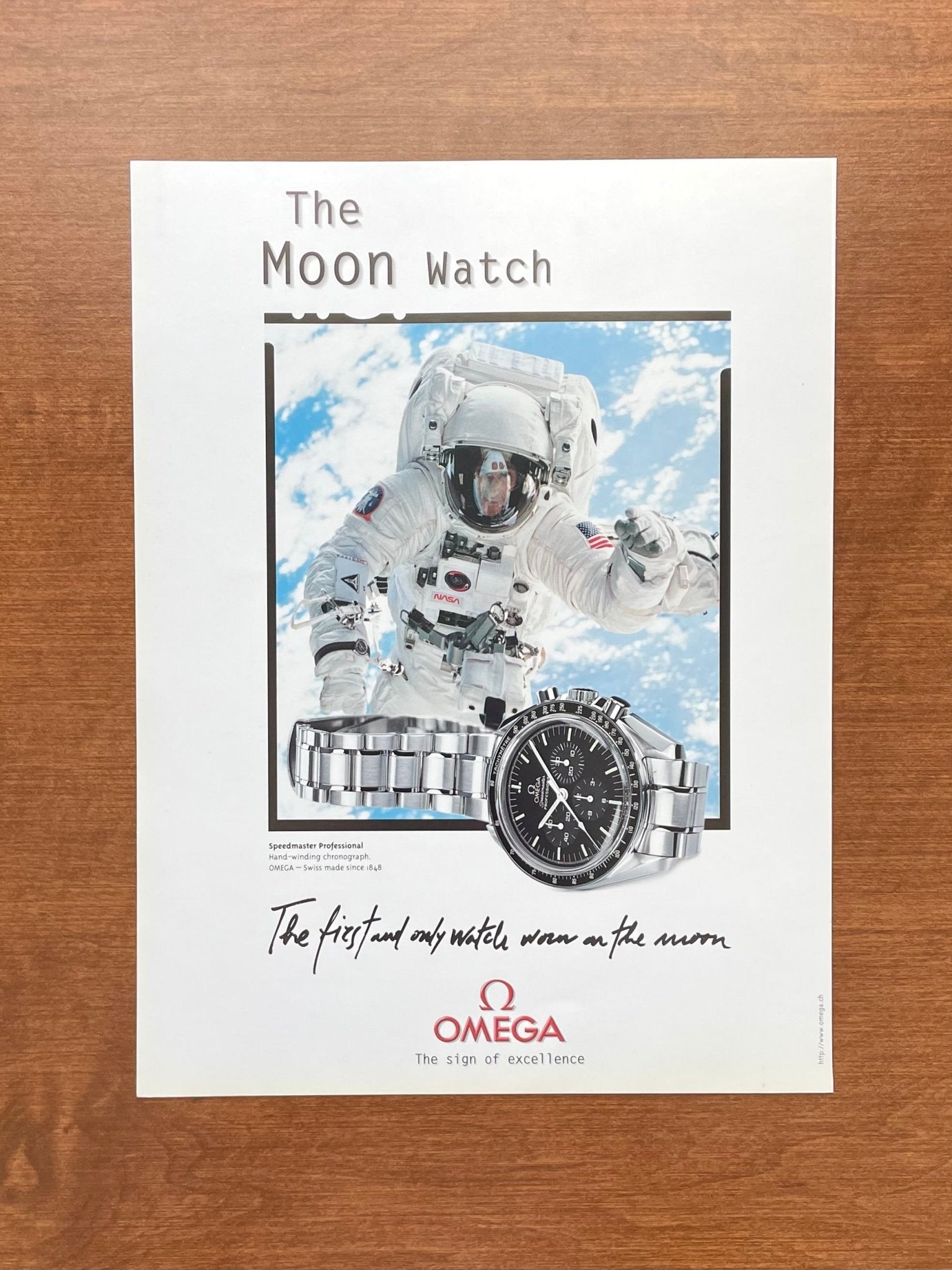 OMEGA The Moon Watch アクリルパネル　非売品 1999 Omega Speedmaster 