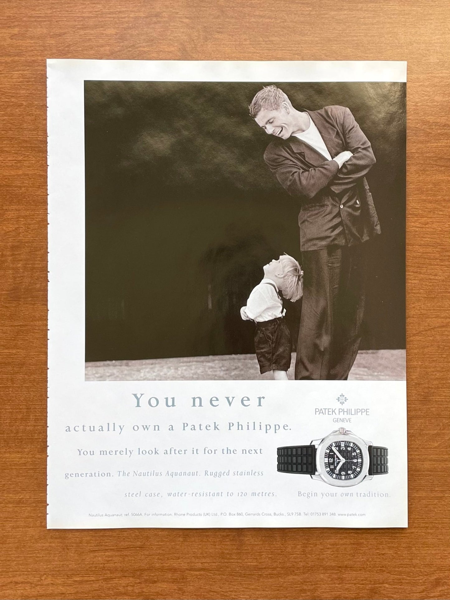 1999 Patek Philippe Aquanaut Advertisement