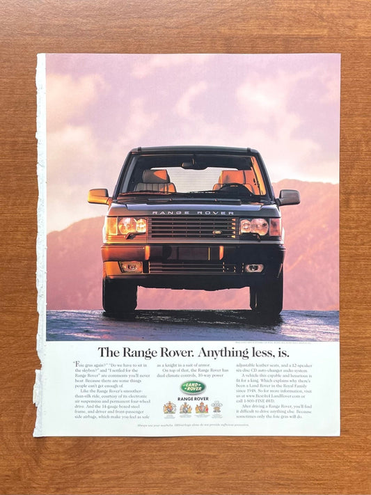 1999 Range Rover 4.6 HSE "Anything less, is." *warm ad Advertisement