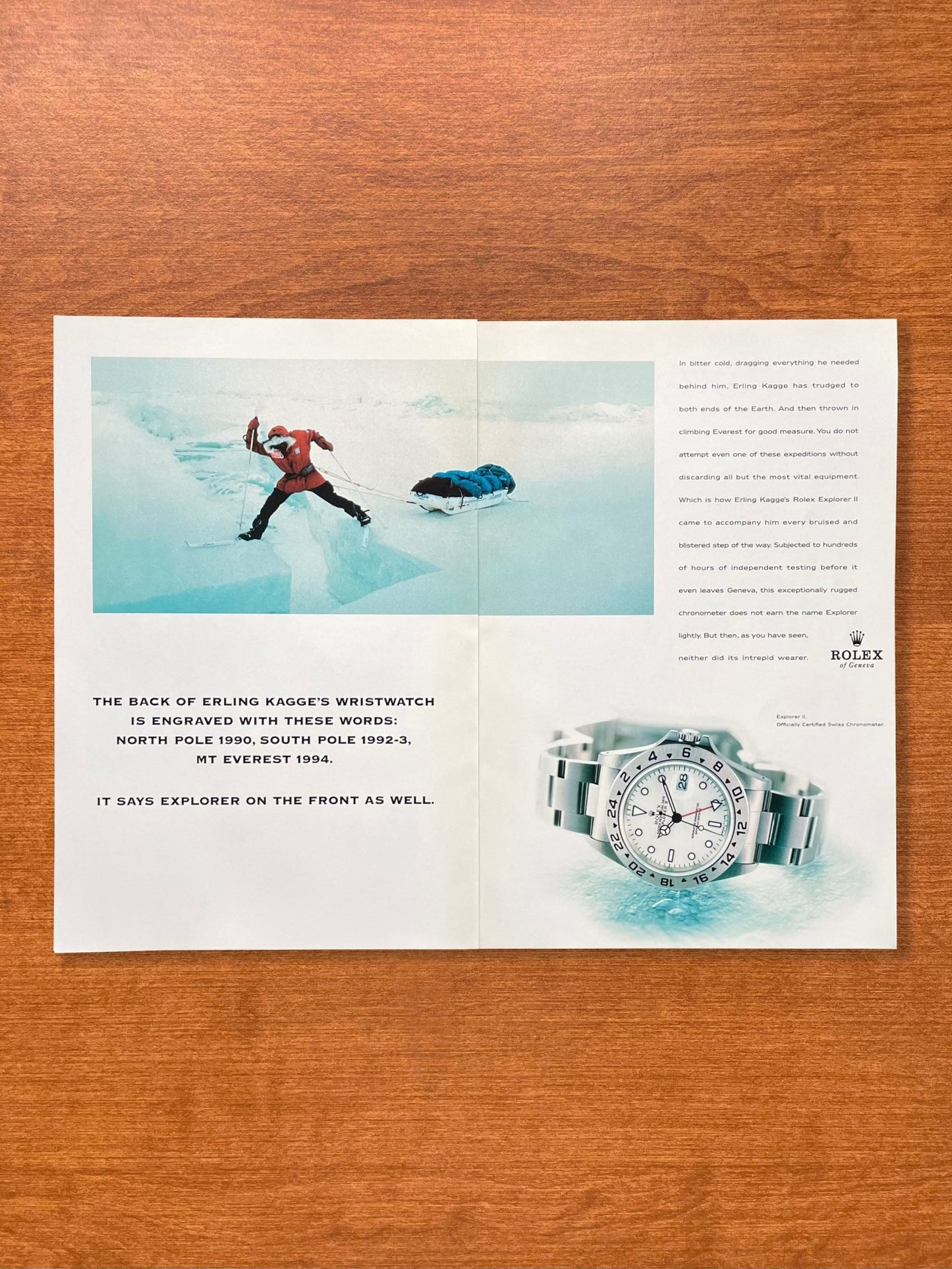 1999 Rolex "Polar" Explorer II Ref. 16570 feat. Erling Kagge Advertisement
