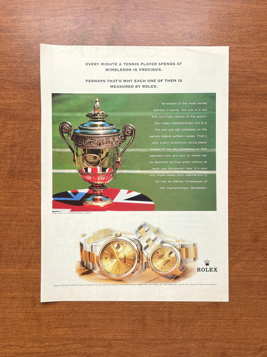 2000 Rolex Datejust Ref. 16203 "Wimbledon" Advertisement