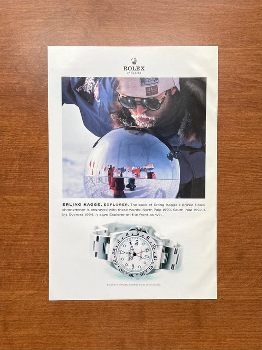 2000 Rolex "Polar" Explorer II Ref. 16570 feat. Erling Kagge Advertisement