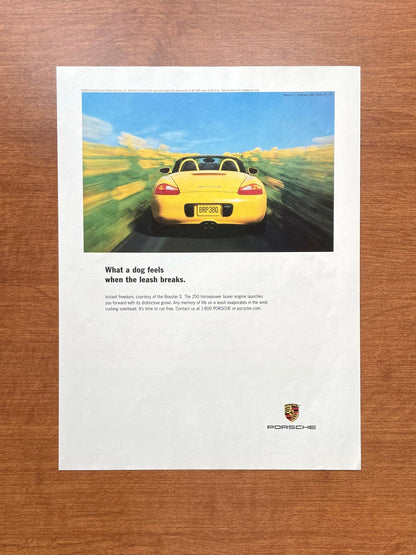 2001 Porsche Boxster S "when the leash breaks" Advertisement
