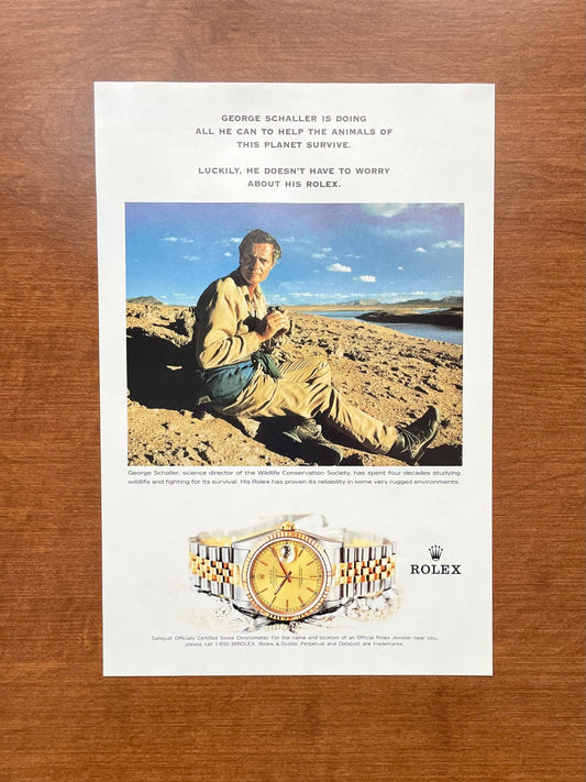 2001 Rolex Datejust Ref. 16233 feat. George Schaller Advertisement