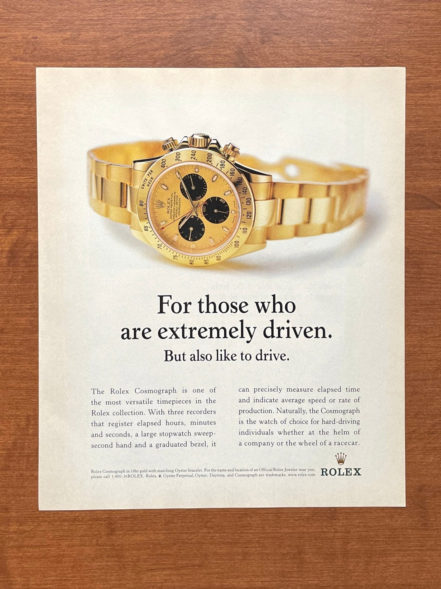 2001 Rolex Daytona Ref. 116528 "extremely driven" Advertisement