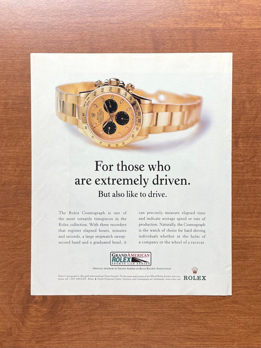 2001 Rolex Daytona Ref. 116528 "extremely driven" Advertisement