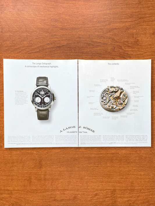2002 A. Lange & Sohne Datograph with movement Advertisement
