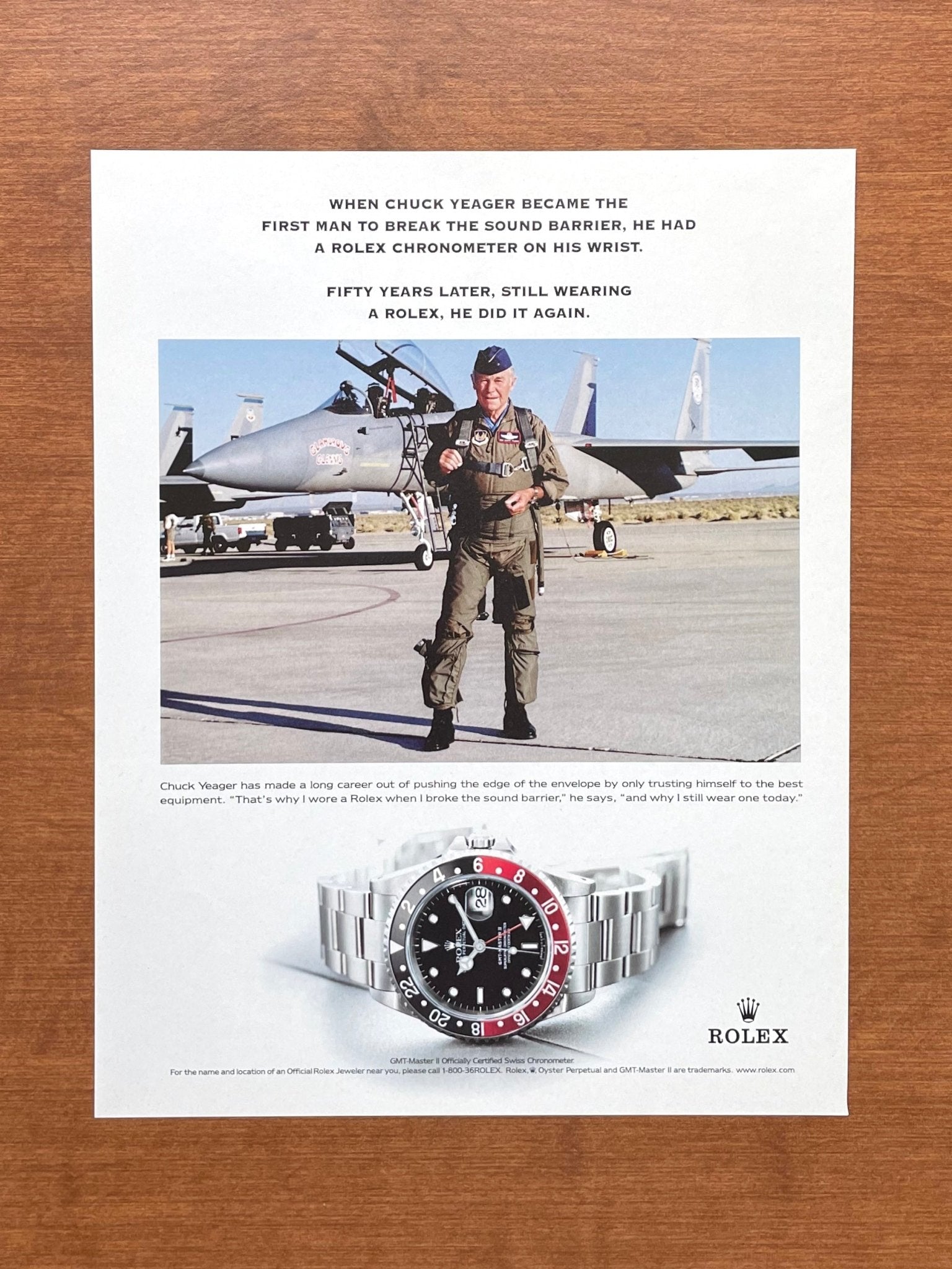 2002 Rolex GMT Master II Ref. 16710 feat. Chuck Yeager