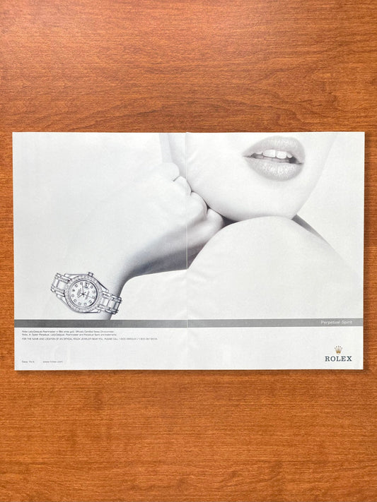 2002 Rolex Lady Datejust Pearlmaster Advertisement