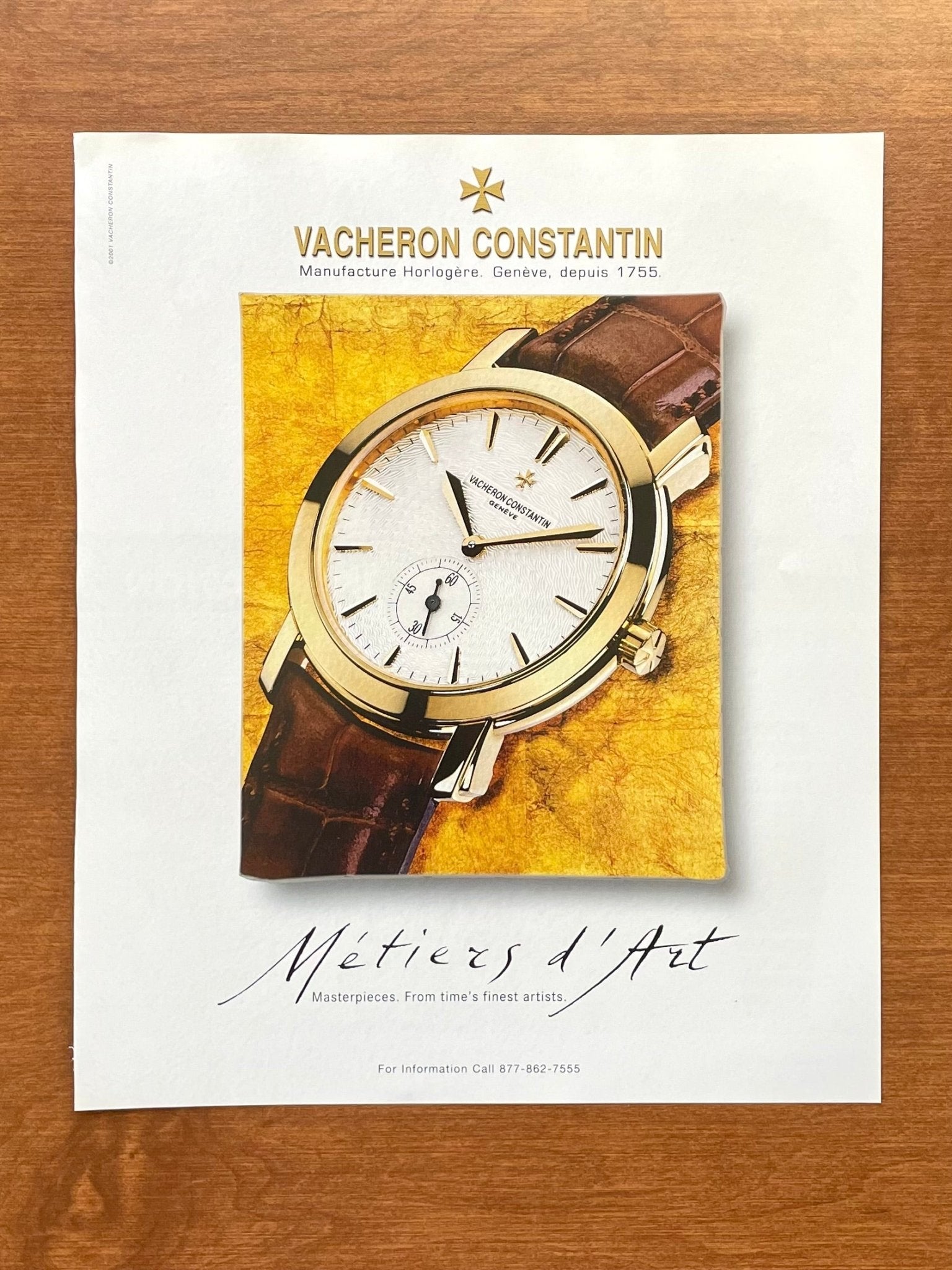2002 Vacheron Constantin Malte Grande Ref. 81000 Advertisement