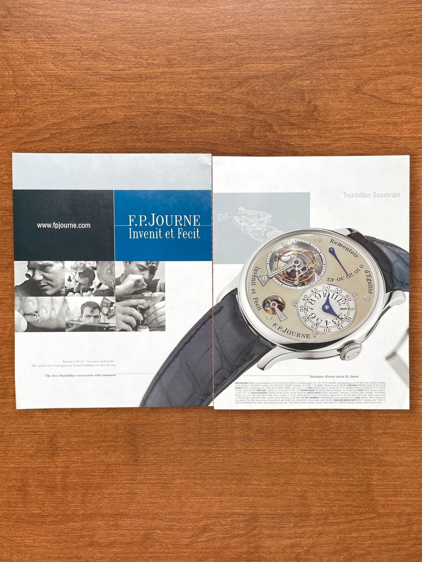 2003 F.P. Journe Tourbillon Souverain 2 - page Advertisement