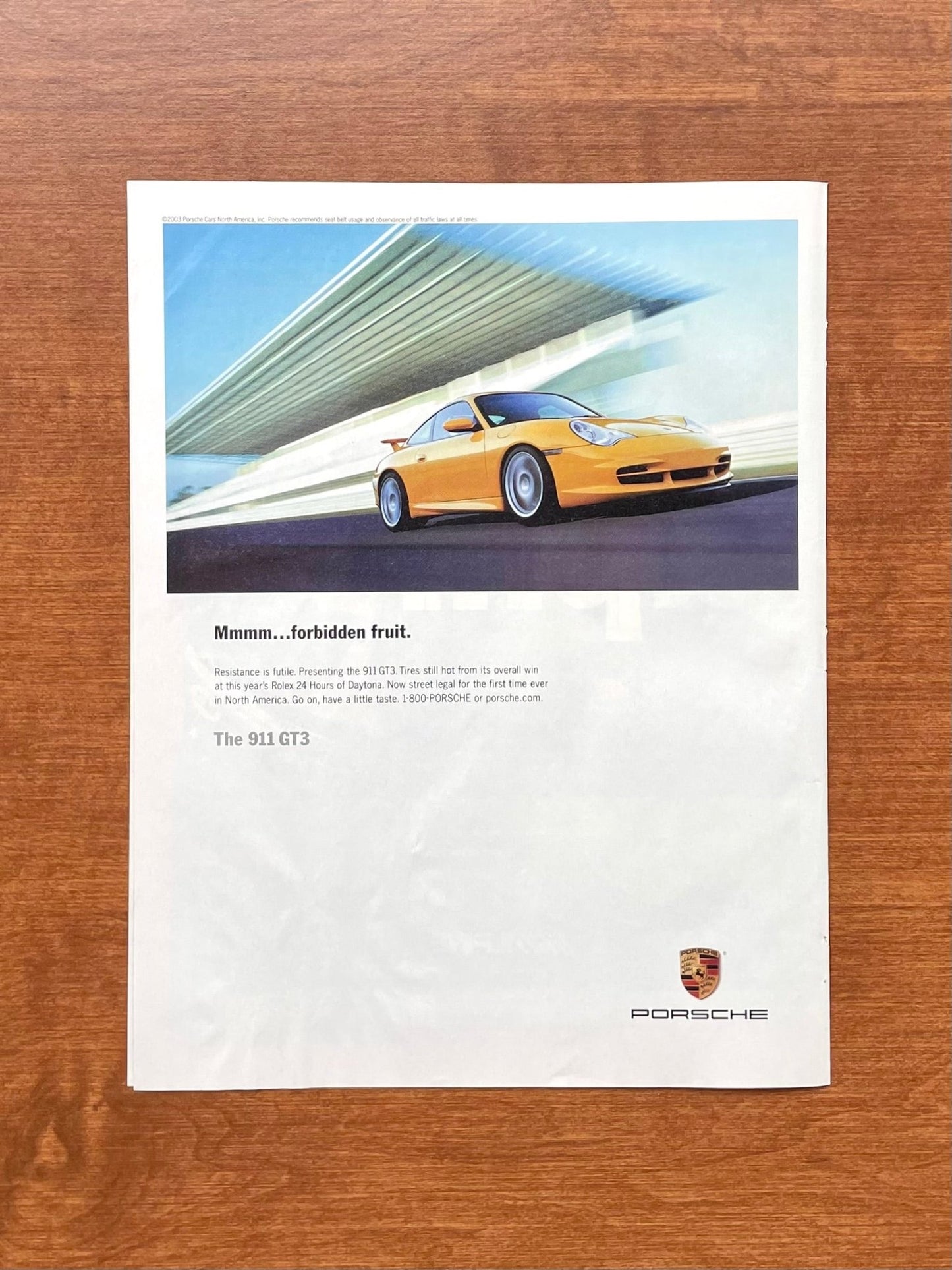 2003 Porsche 911 GT3 "forbidden fruit." Advertisement