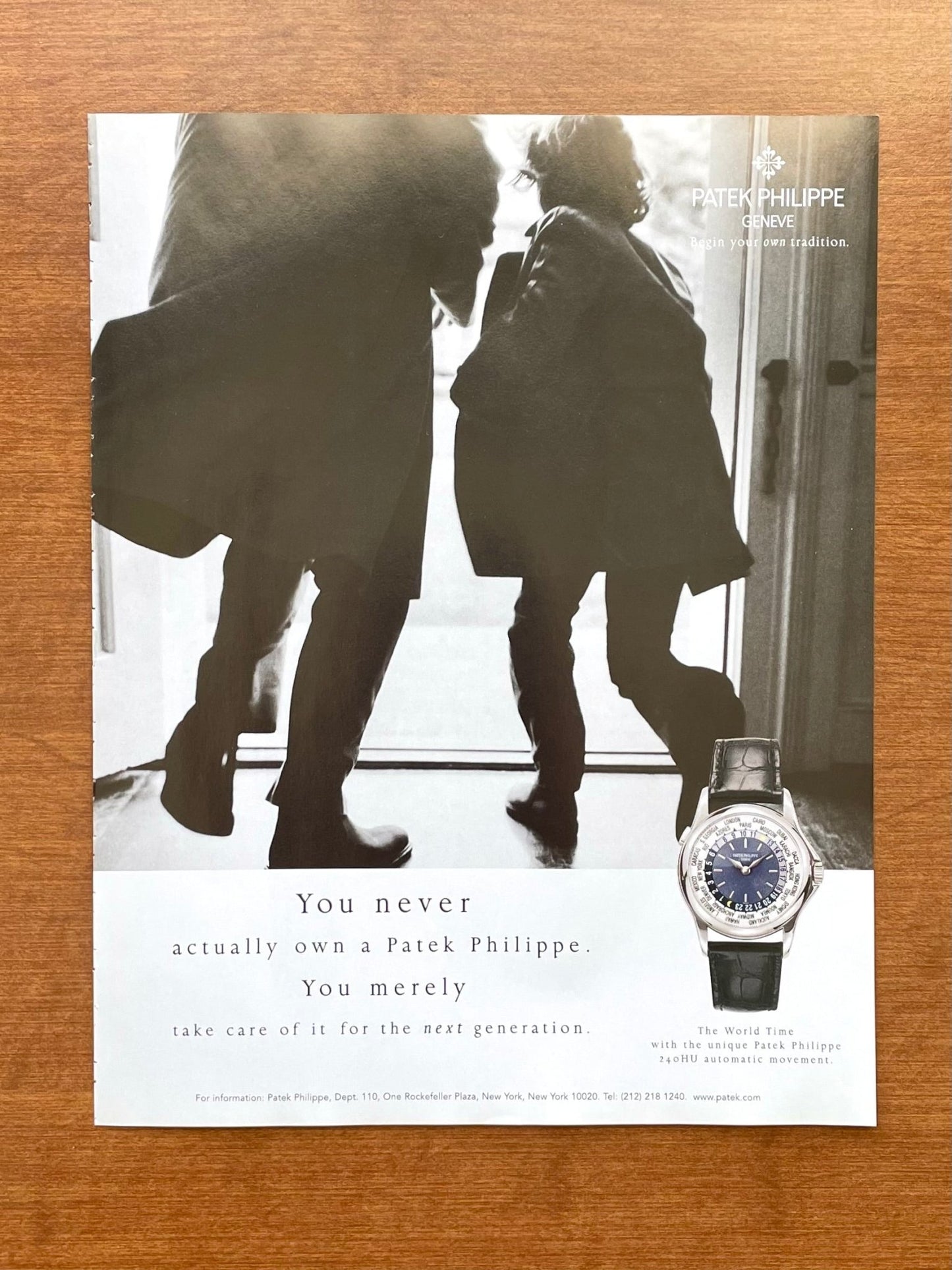 2004 Patek Philippe World Time Ref. 5110P Advertisement