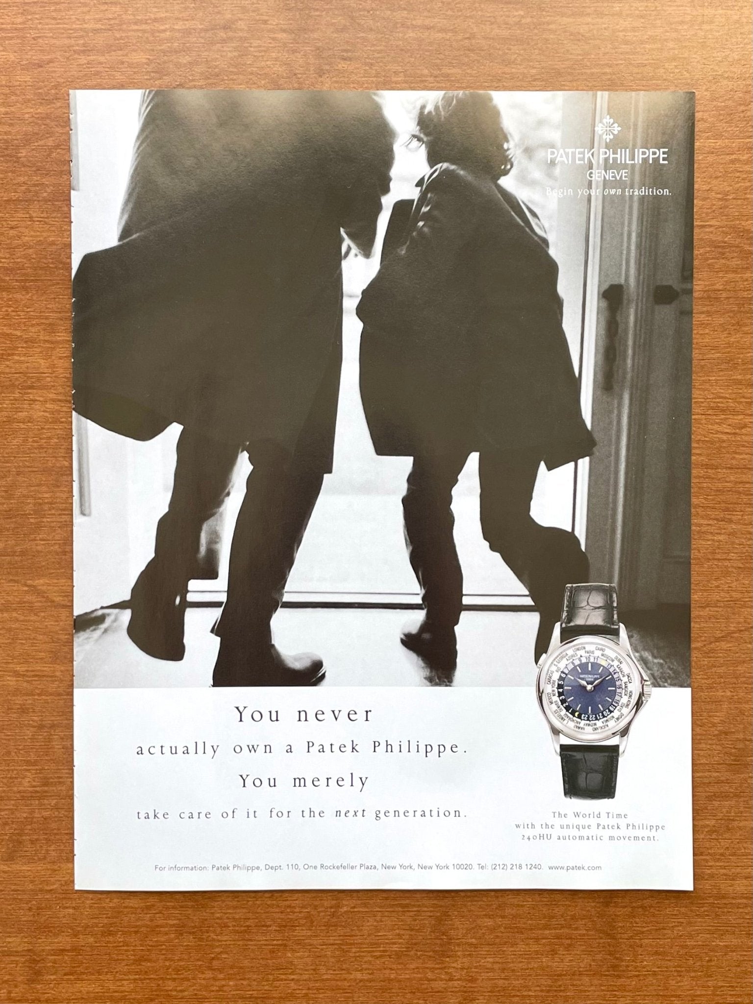 2004 Patek Philippe World Time Ref. 5110P Advertisement