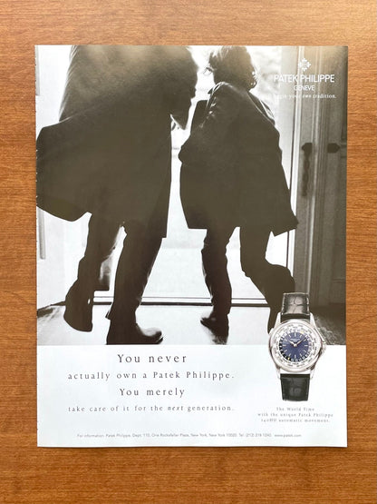 2004 Patek Philippe World Time Ref. 5110P Advertisement