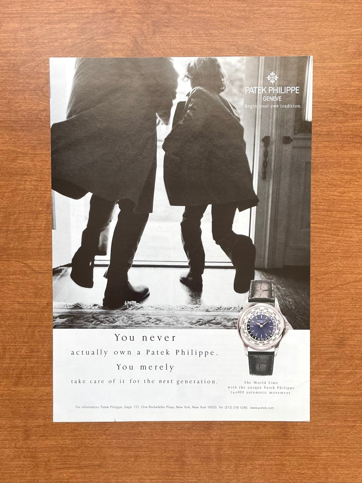 2004 Patek Philippe World Time Ref. 5110P Advertisement