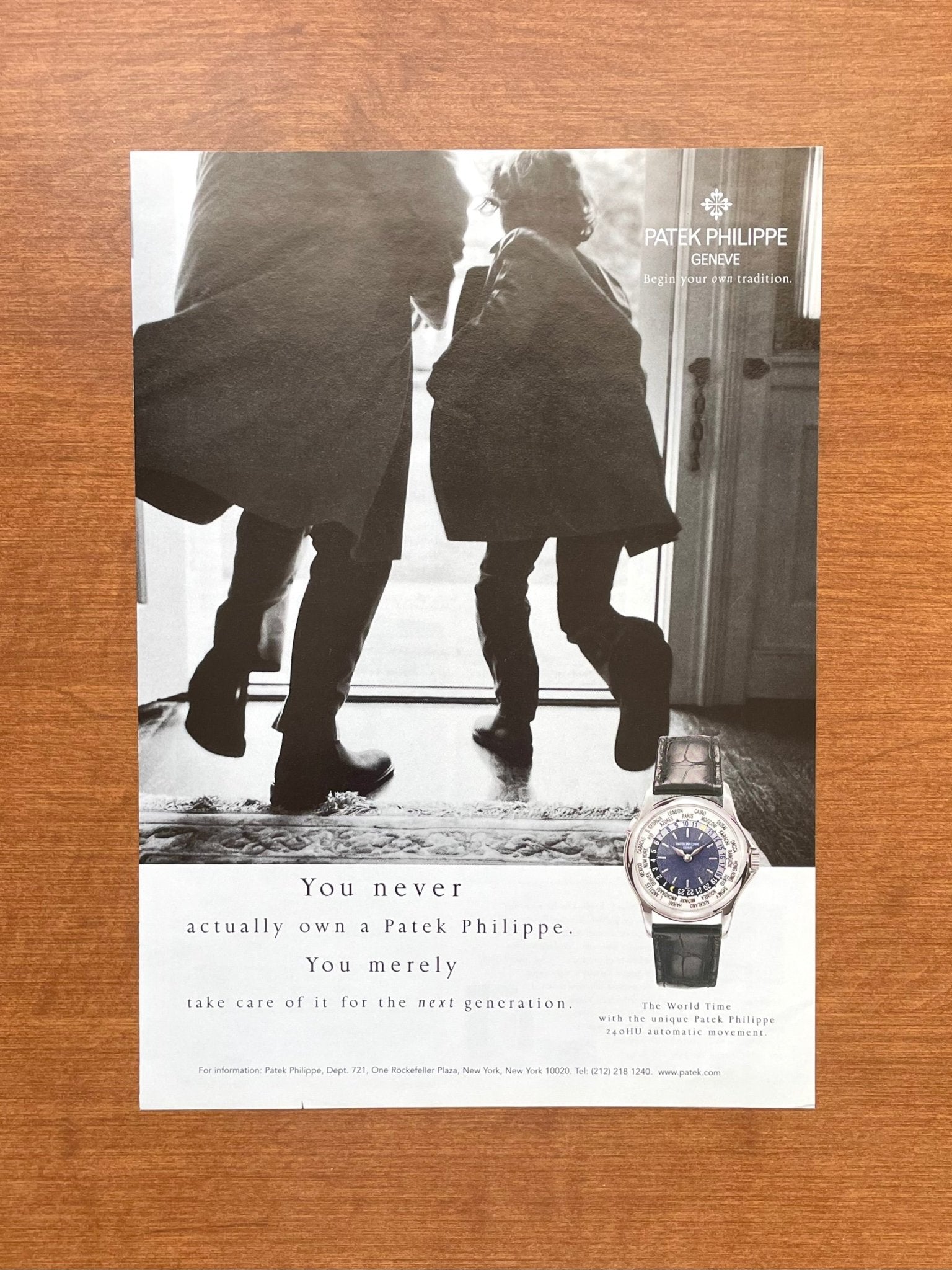 2004 Patek Philippe World Time Ref. 5110P Advertisement