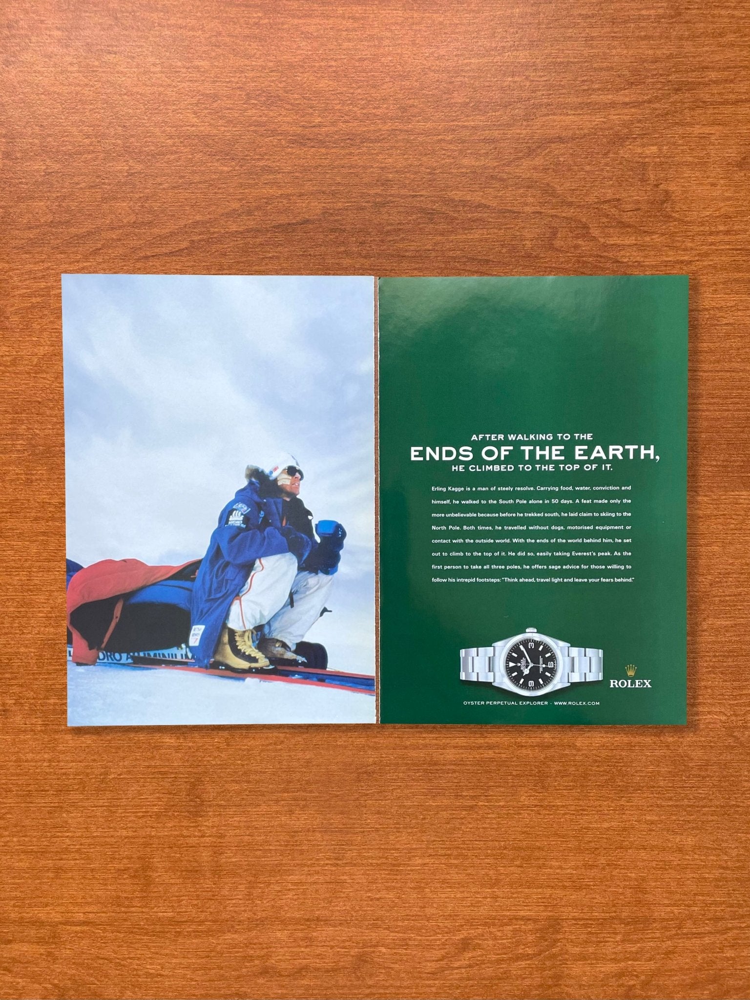 2004 Rolex Explorer Ref. 114270 "Ends of the Earth" Advertisement