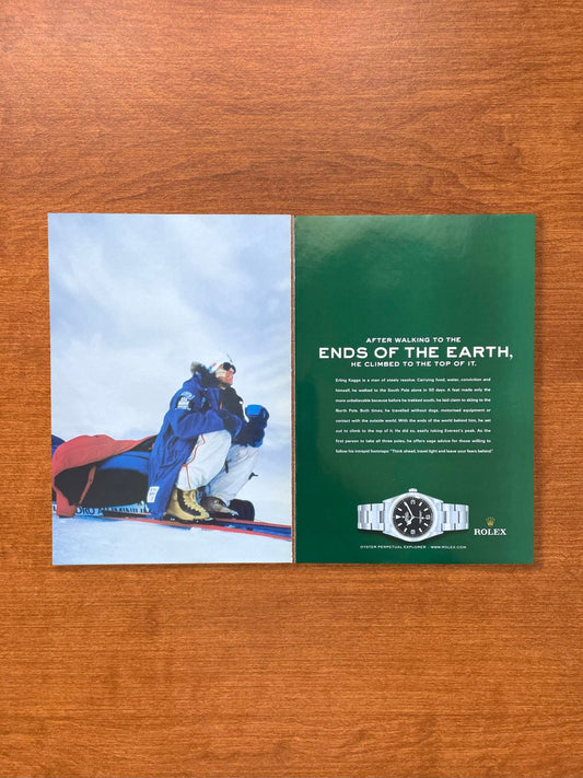 2004 Rolex Explorer Ref. 114270 "Ends of the Earth" Advertisement