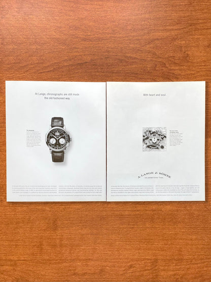 2005 A. Lange & Sohne Datograph "With heart and soul." Advertisement