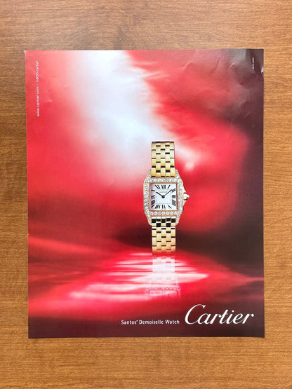 2005 Cartier Santos Demoiselle "Taylor Swift Watch" Advertisement