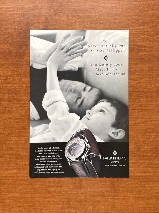 2005 Patek Philippe World Time Ref. 5110P Advertisement