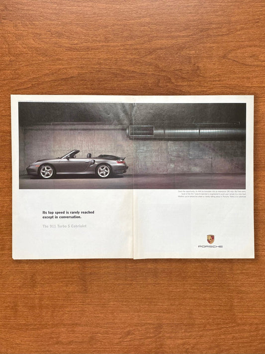 2005 Porsche 911 Turbo S Cabriolet "top speed" Advertisement