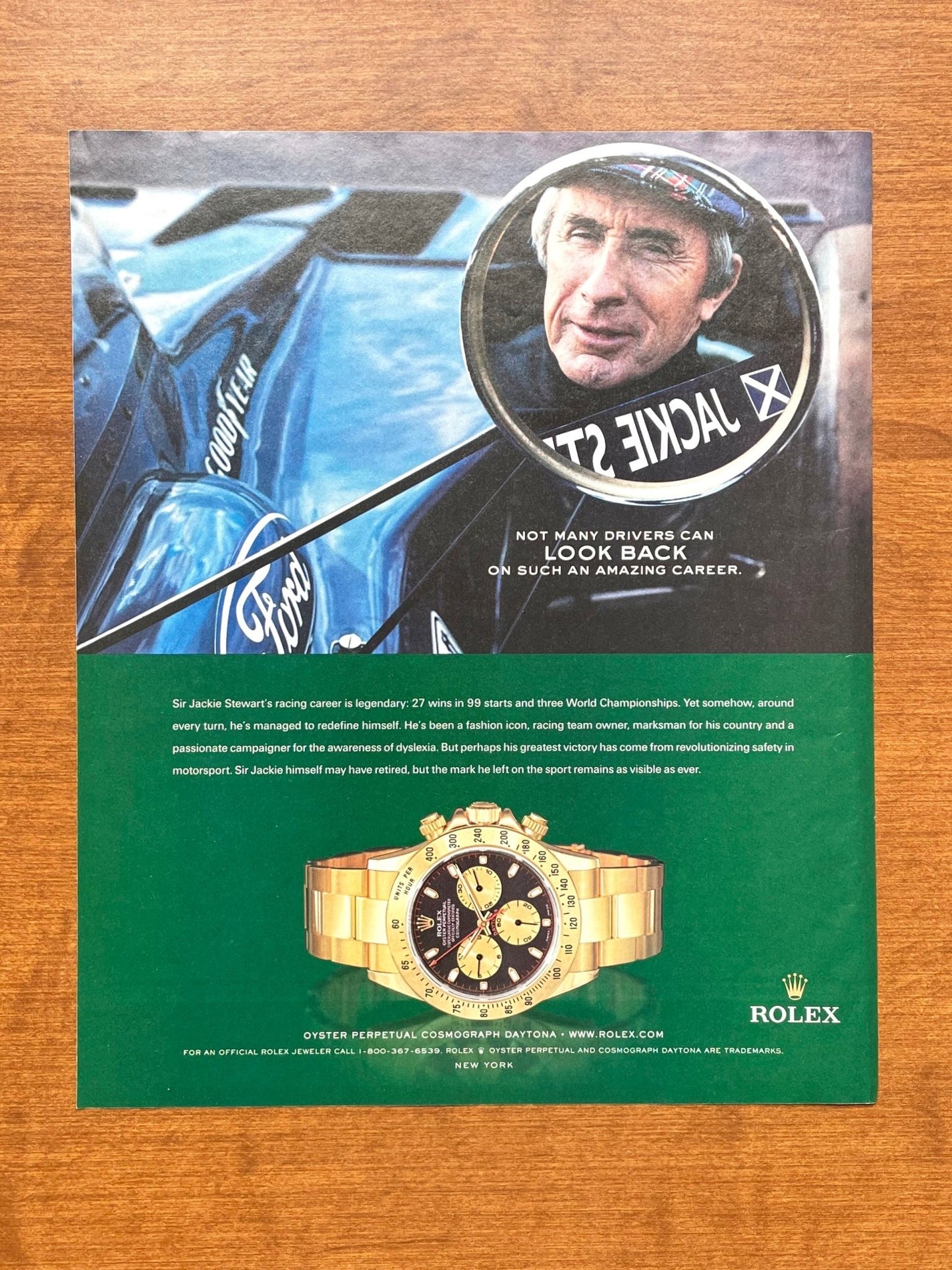 2005 Rolex Daytona Ref. 116528 feat. Sir Jackie Stewart Advertisement