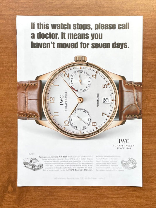 2006 IWC Portuguese Automatic Ref. 5001 Advertisement