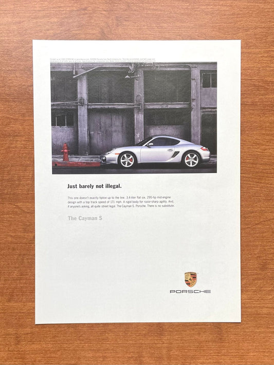 2006 Porsche Cayman S "Just barely not illegal" Advertisement