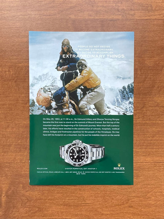 2007 Rolex GMT Master II Ref. 116710 "Extraordinary Things" Advertisement