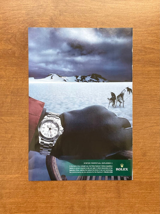 2007 Rolex "Polar" Explorer II Ref. 16570 w/ Sled Dogs Advertisement