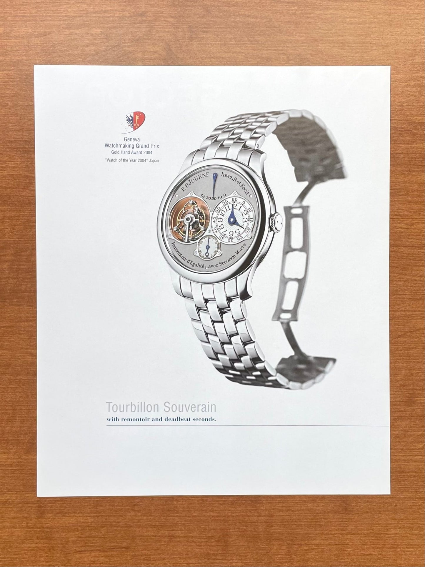 2008 F.P. Journe Tourbillon Souverain Advertisement