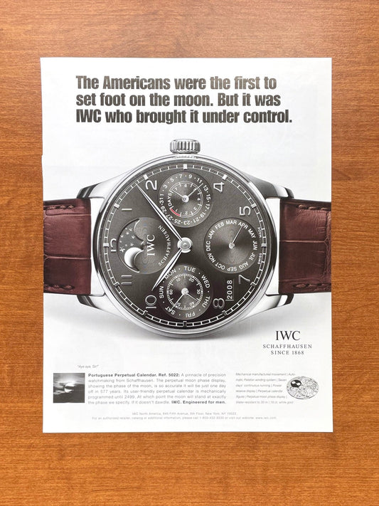2008 IWC Portuguese Perpetual Calendar Ref. 5022 Advertisement