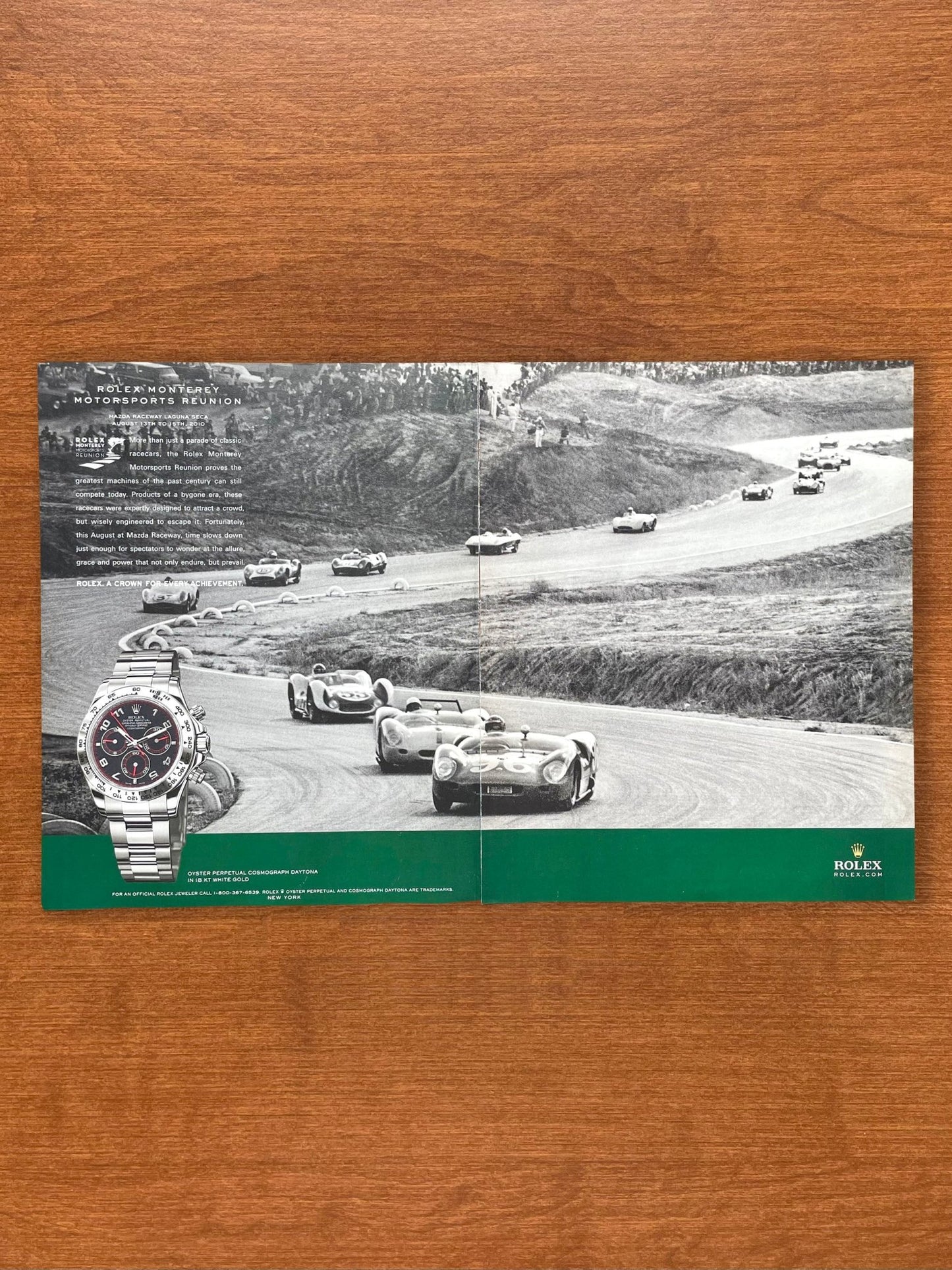 2010 Rolex Daytona Ref. 116509 "Monterey Motorsports Reunion" Advertisement