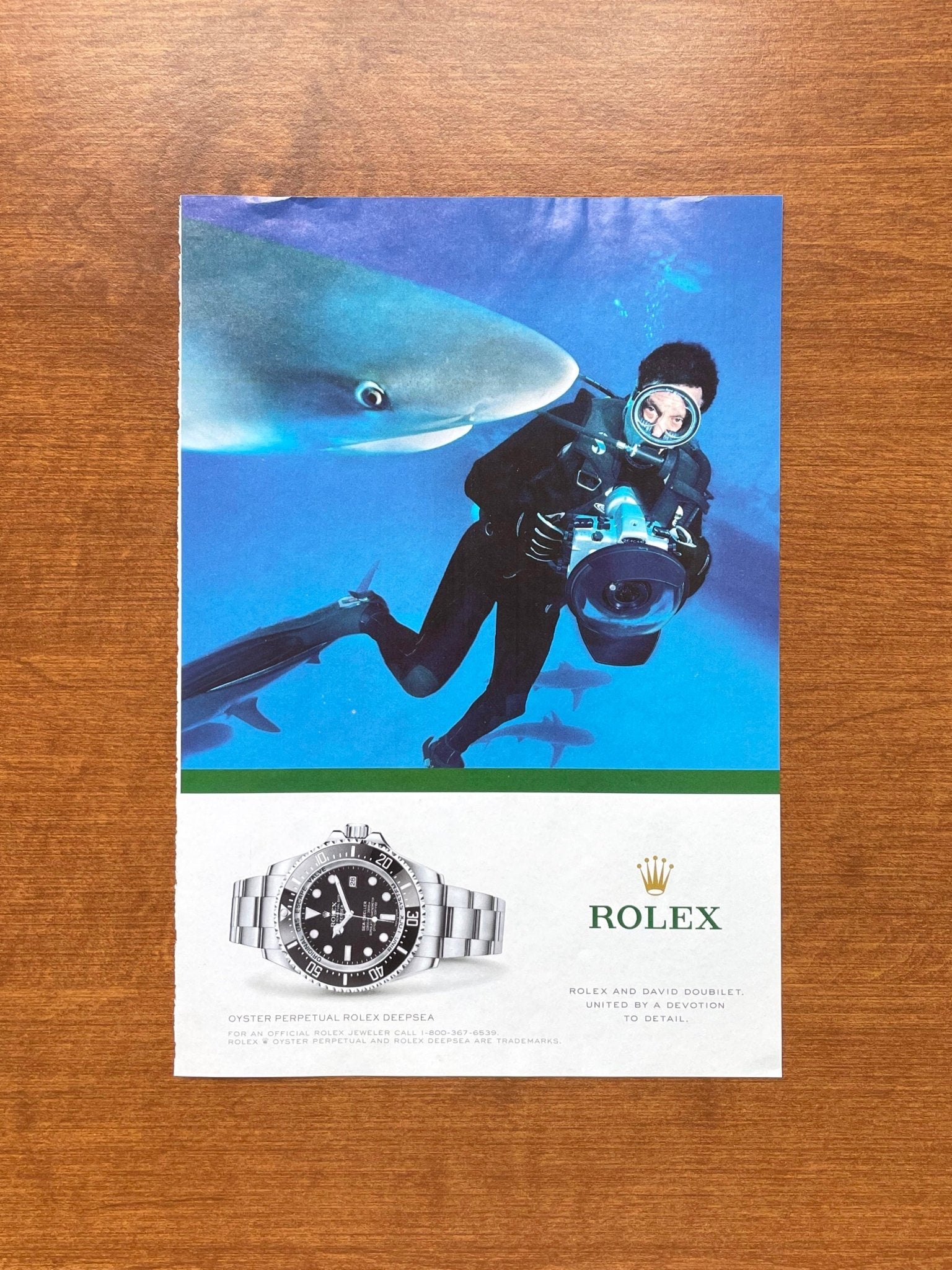 2012 Rolex Deepsea Sea Dweller David Doubilet Advertisement
