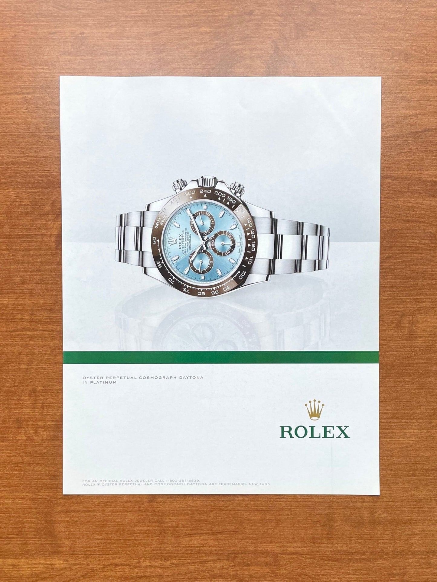 2013 Rolex Daytona Ref. 116506 in Platinum Advertisement
