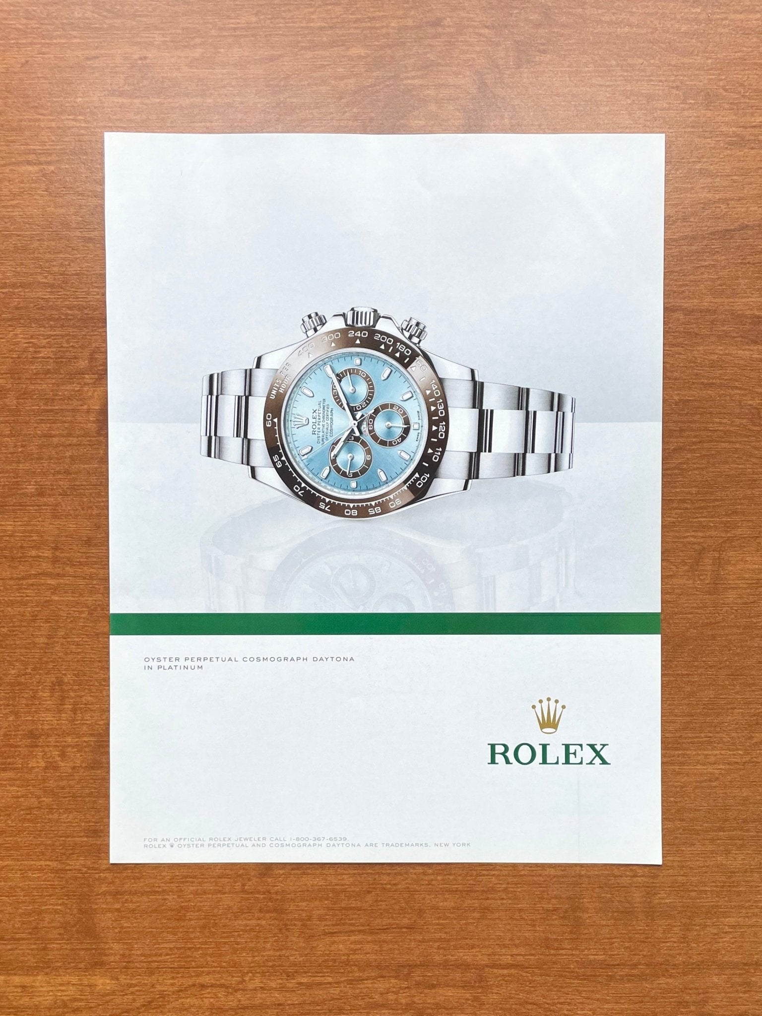 2013 Rolex Daytona Ref. 116506 in Platinum Advertisement