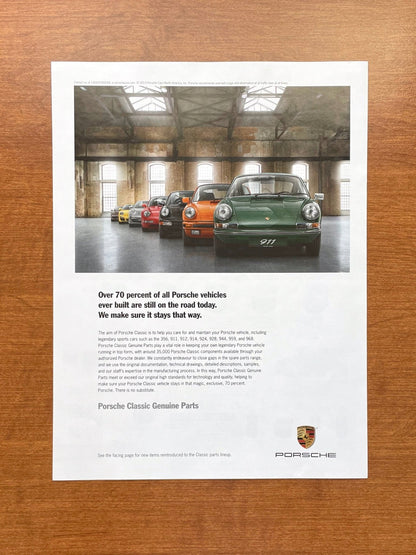2014 Porsche "Classic Genuine Parts" Advertisement