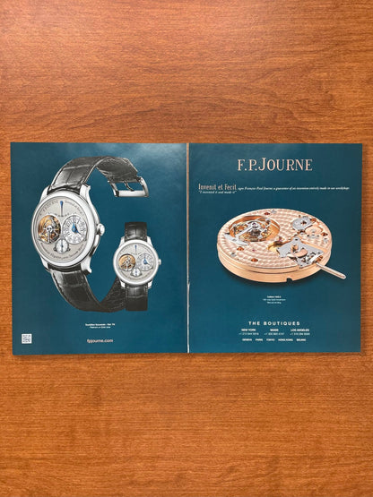 2016 F.P. Journe Tourbillon Souverain 2 - page Advertisement