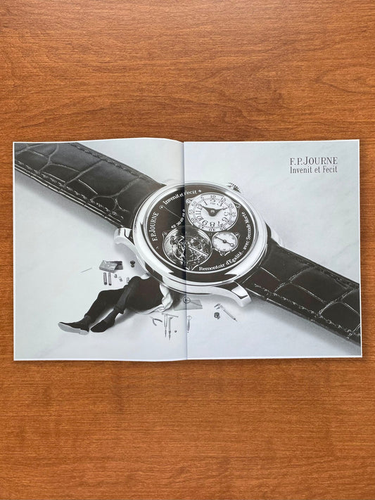 2018 F.P. Journe Tourbillon Souverain Ref. TN "watchmaker" 2 - page Advertisement