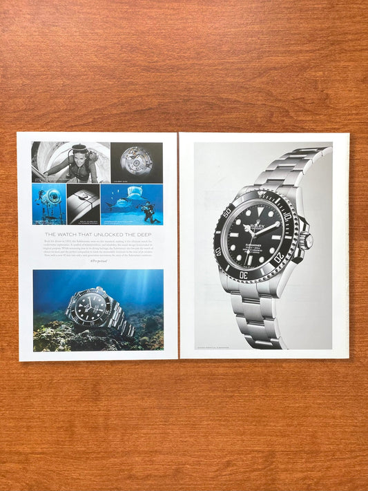 2020 Rolex Submariner Ref. 124060 "Unlocked The Deep" Advertisement