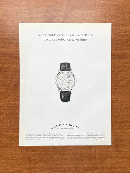 2021 A. Lange & Sohne Lange 1 Advertisement