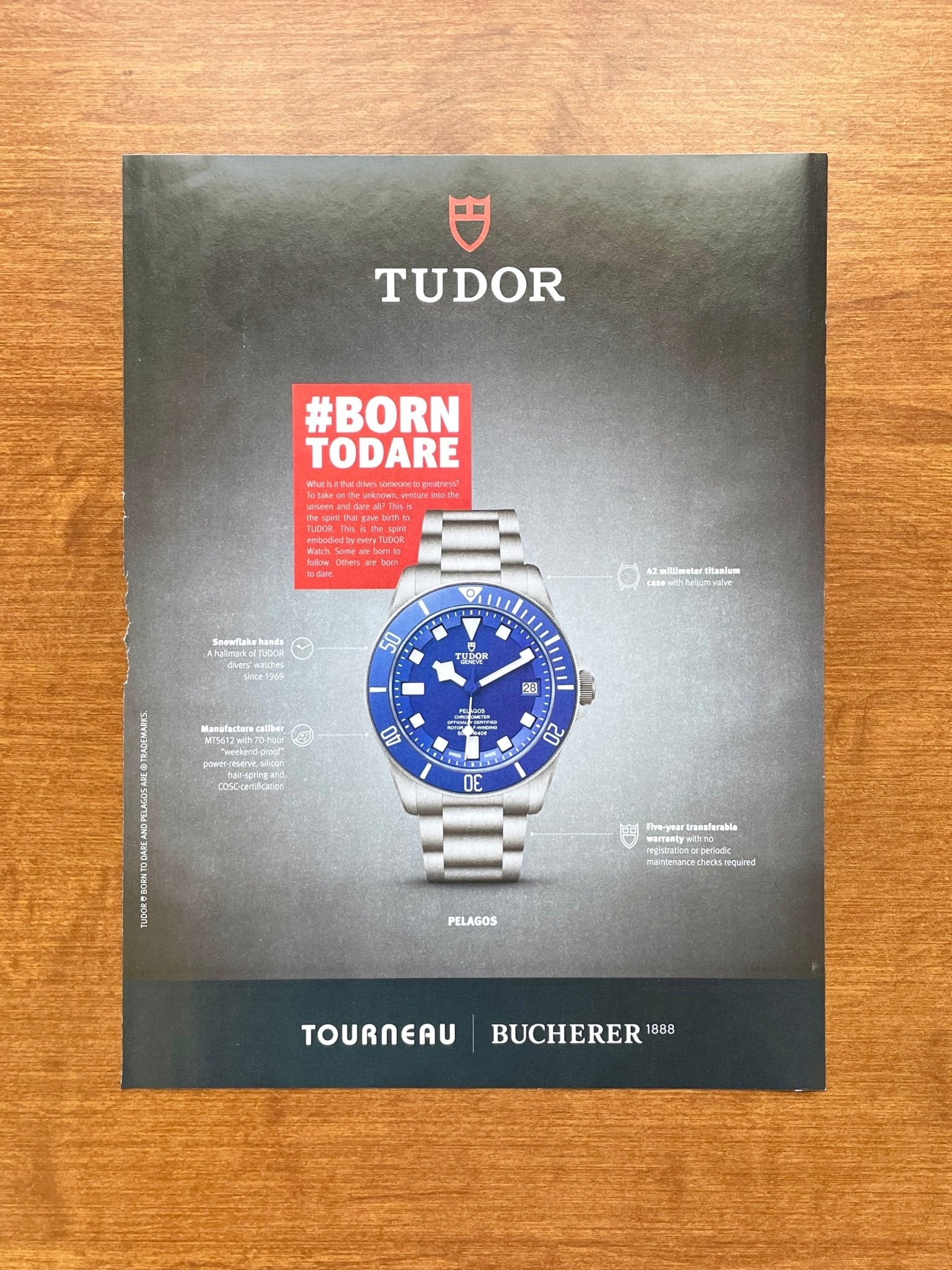 2021 Tudor Pelagos Advertisement Ad Patina - Main Image