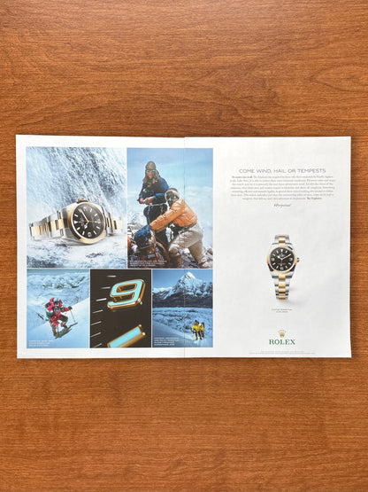 2023 Rolex Explorer Ref. 124273 "Come Wind, Hail or Tempests" Advertisement
